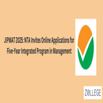 JIPMAT 2025 NTA Invites Online Applications for Five Year Integrated Program in Management